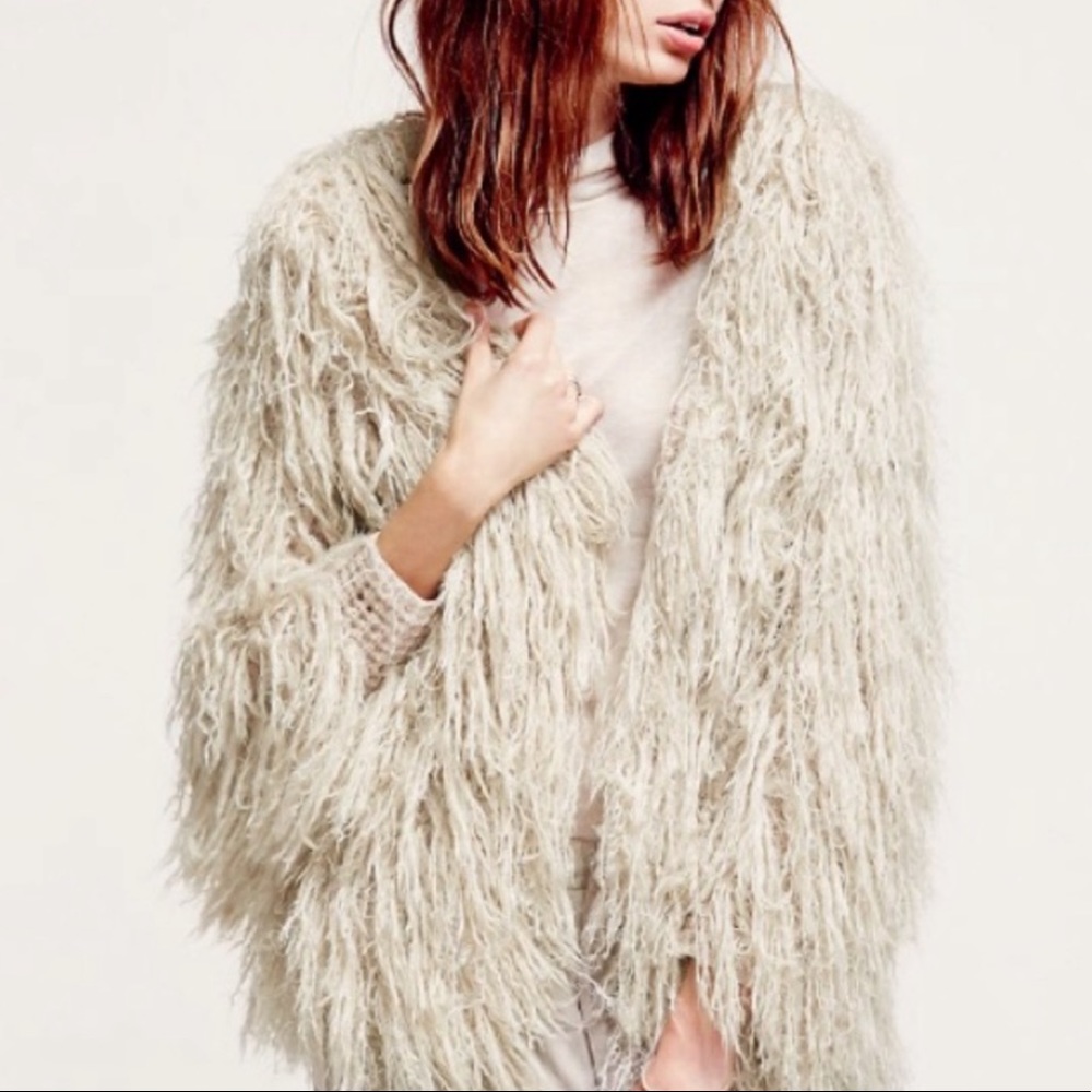 FREE PEOPLE Shaggy Cardigan